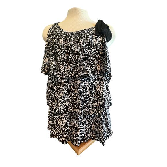 STYLE & COMPANY BLACK AND WHITE LAYERED TANK TOP WOMENS PLUS SIZE 3XL - Picture 1 of 6